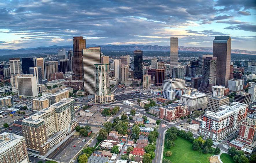 view of downtown denver