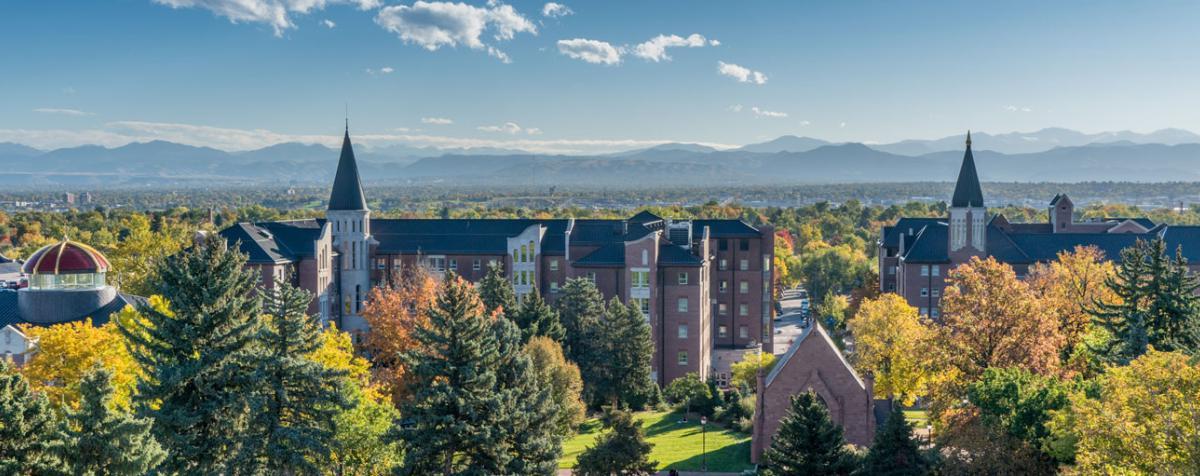 image of DU campus in fall